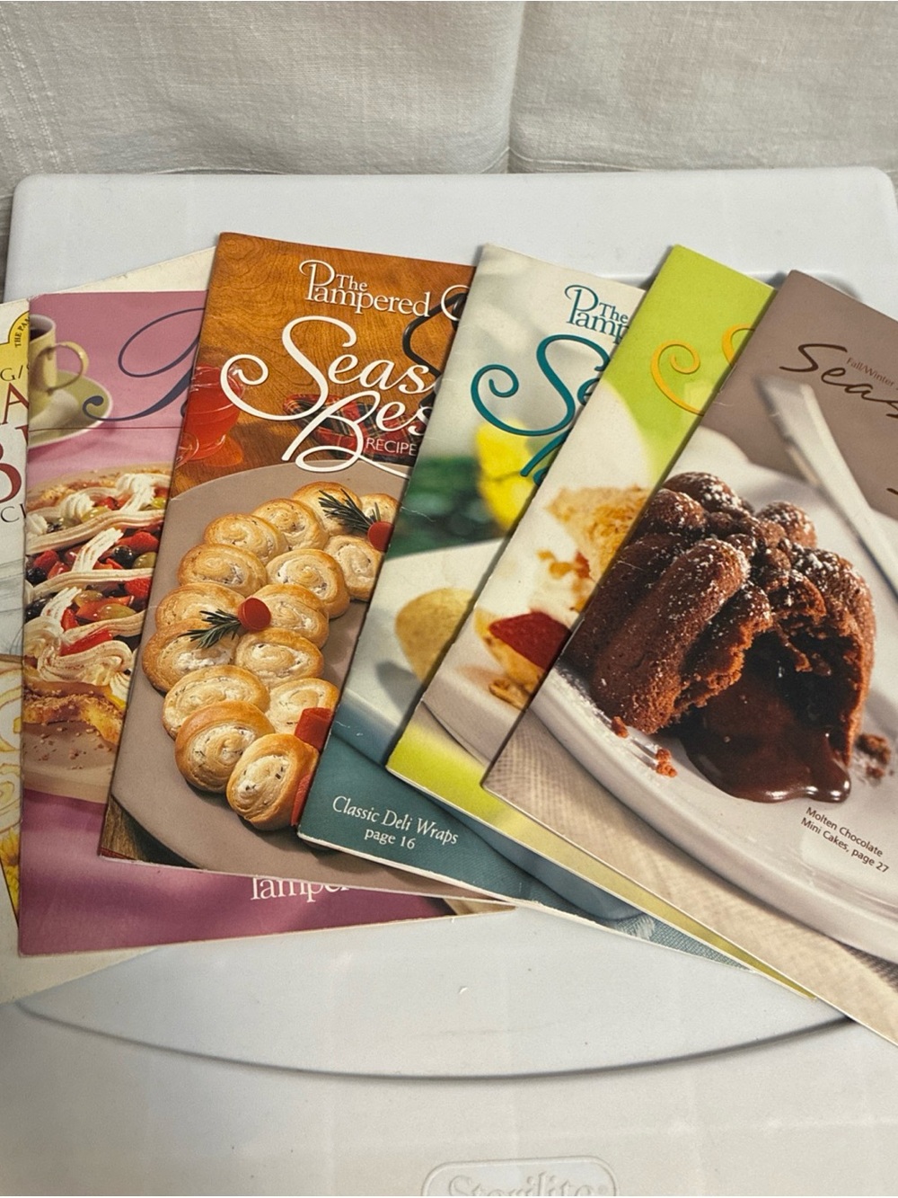 The Pampered Chef cookbooks Seasons Best lot of 6 1999-2007
